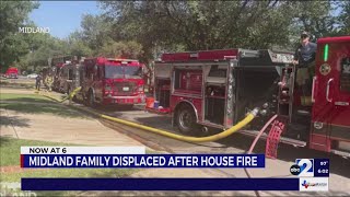 MFD: Midland family displaced after house fire