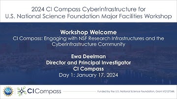 CI4MF 2024: Workshop Welcome and CI Compass Overview with Ewa Deelman