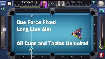 3D Pool Ball - Mod Cue Force fixed -Long Line Aim | All Tables and Cues Unlocked-SontoTech Modding