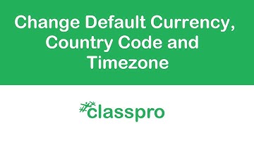 Default currency, Country Code and Timezone