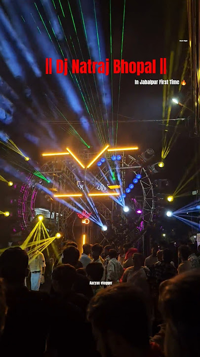 Dj Natraj Bhopal In Jabalpur First Time  🔥😱 #shorts#jabalpur#bhopal#navratri#djnatraj#visarjan#dj#1k