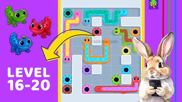 Gecko Out Level 16-20 Solution Walkthrough