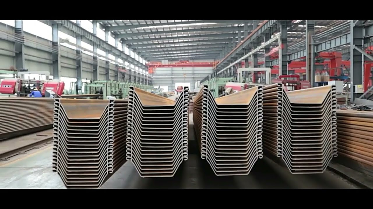Steel sheet pile factory  China manufacturer  construction steel oil industry sheet pile