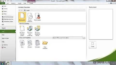 MS Project 2010 Training (0102 Navigating the Backstage view)