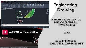 09 Surface Development of the Frustum of a Hexagonal Pyramid