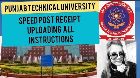speed post receipt uploading | latest ptu notice | #ptu  #onlineexam2021