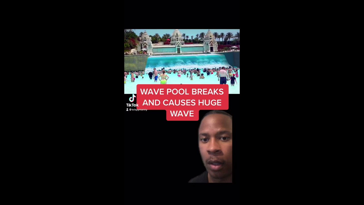 Wave Pool Breaks And Causes Huge