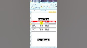 Calculate Time difference in excel  | #shorts #ytvideoshorts #jainithub
