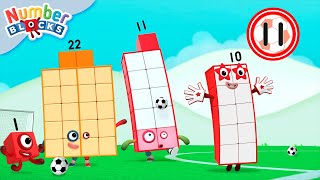 Club de Fútbol ⚽ Episodios completos | Dibujos animados de matemáticas para niños @numberblocks_es