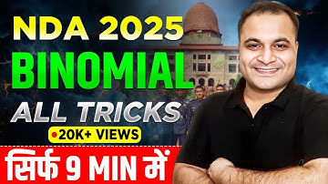 🚨TOP 3 TRICKS of BINOMIAL Theorem | Complete BINOMIAL in Just 9 Mins 🤯 | Mohit Sir