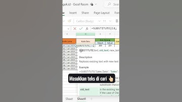 Mengganti Teks pakai Rumus Substitute✍️📝  #tutorial #belajarexcel #tips #jagoexcel  #excel