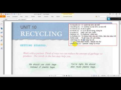 Unit 10 English 8: RECYCLING - SỰ TÁI CHẾ - Getting Started - SGK Tiếng Anh 8