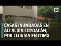 Casas en Coyoacán inundadas por las lluvias en CDMX 2020 - Las Noticias