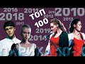 100 русских лиричных хитов // 2010-2019