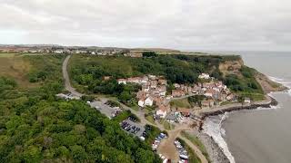 Dji Fpv Drone Flight Soaring Above Runswick Bay Yorkshire Coast Gem