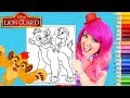 Coloring The Lion Guard Kion &amp; Bunga Coloring Page Prismacolor Colored Pencils | KiMMi THE CLOWN