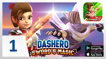 Dashero: Sword & Magi‪c‬ - Gameplay Walkthrough Part 1 - Tutorial (iOS, Android)