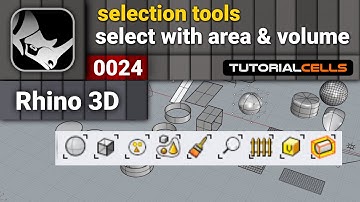 0024. selection with area and volume in rhino