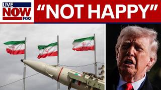 Trump says he's "not happy" with Iran amid talks