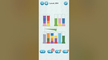 water sort puzzle game level 804 Numpuz android ios games funny gaming all level gameplay