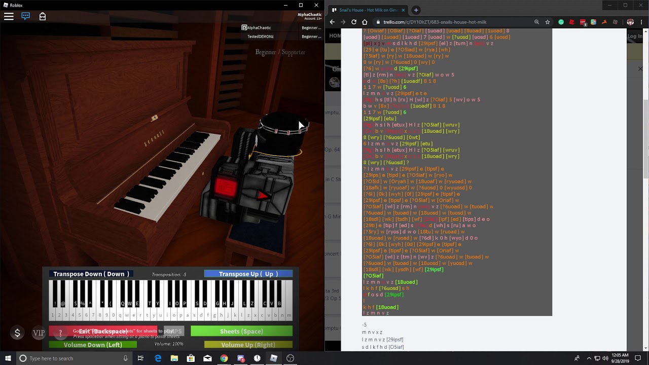 Roblox Copy Paste Piano