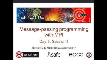 Day 1 Session1 : Overview and Message passing concepts