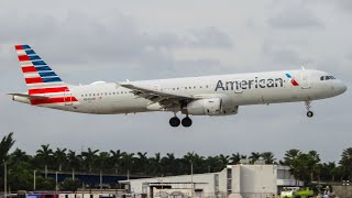 #aviationshorts | American Airbus A321-200 Landing in Fort Lauderdale (February 2024)