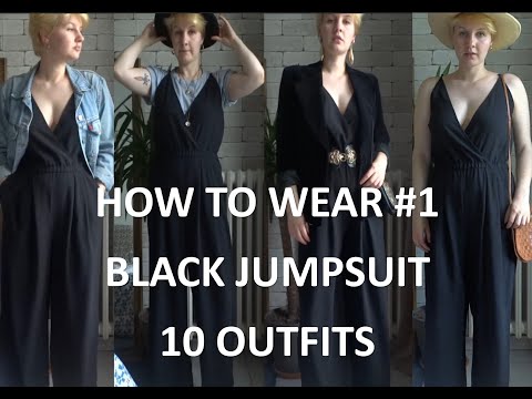 black dress jumpsuit womens