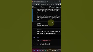 alphanumeric string method python tamil #python #shorts