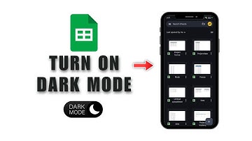 How To Turn On Dark Mode On Google Sheets Mobile 2025