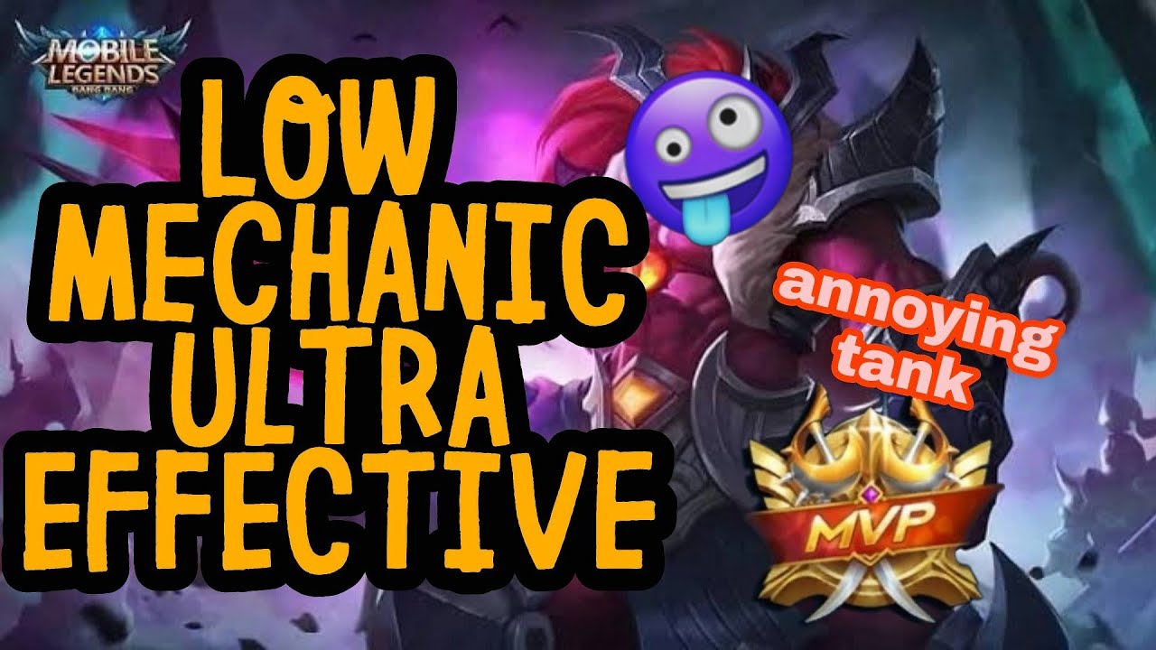VERY ANNOYING TANK, Low Mechanic Ultra Effective Hylos - Mobile Legends #2