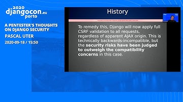 DjangoCon 2020 | A Pentester