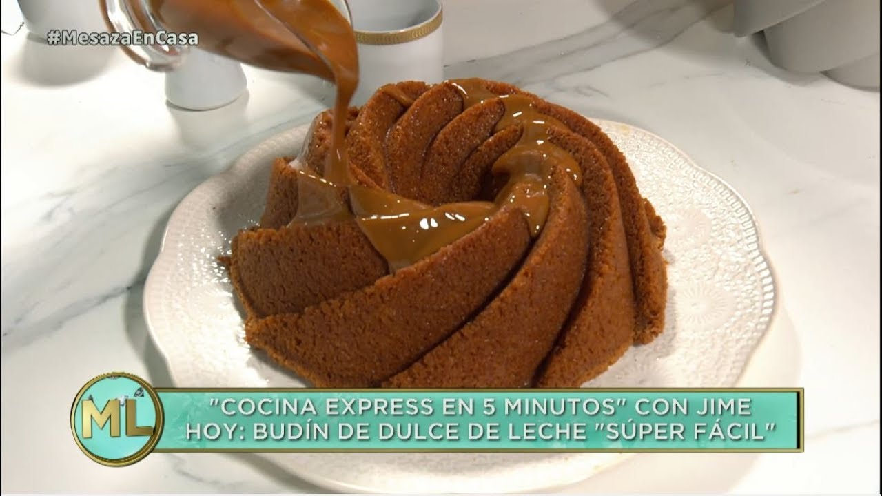 Jimena Monteverde hizo un budín de dulce de leche en 5 minutos YouTube