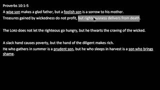 Proverbs 10:1-5