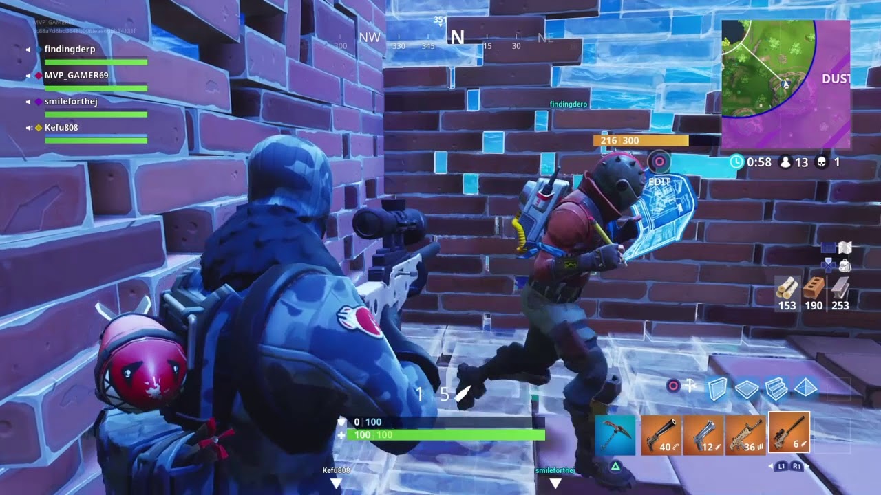 Fortnite- 2 Wins in a Row being a Noob - YouTube