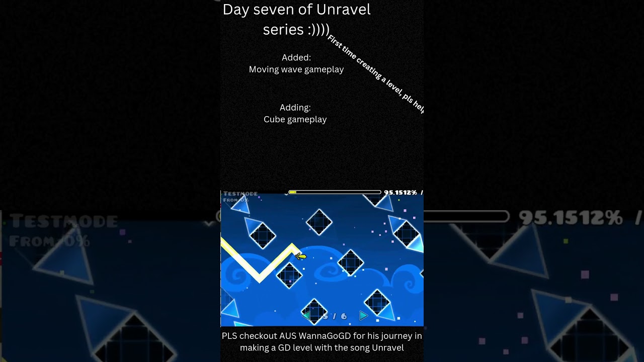 Day 7 of making a GD level dedicated to Animenz 