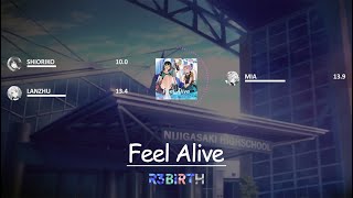 R3Birth - Feel Alive - Line Distribution Color Coded Lyrics
