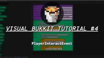 VISUAL BUKKIT V6 TUTORIAL #4 | PlayerInteractEvent