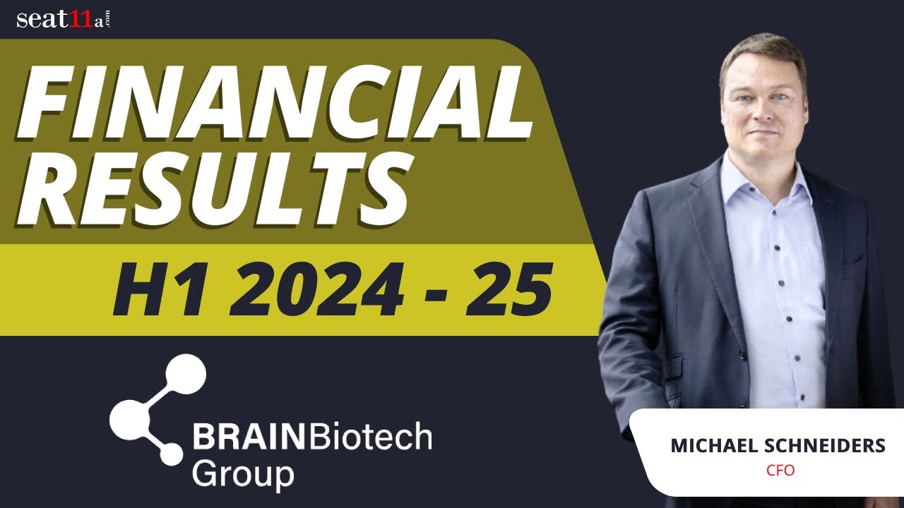 BRAIN Biotech AG Financial Results H1 2024 / 25 | Innovation Momentum ...
