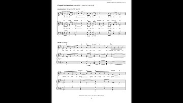 Third Sunday of Advent December 15, 2019 Gospel Acclamation