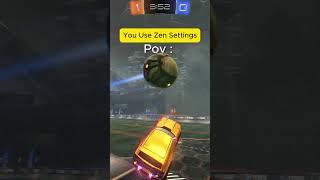 I Used Zen Settings In Rocket League... #rocketleague