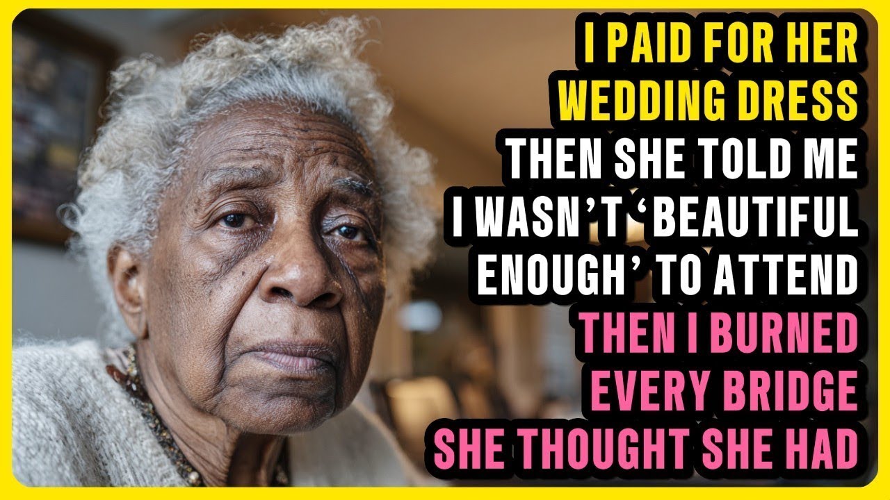 I Paid for Her Wedding Dress Using My Savings — Then She Told Me I Wasn’t Beautiful Enough to Attend