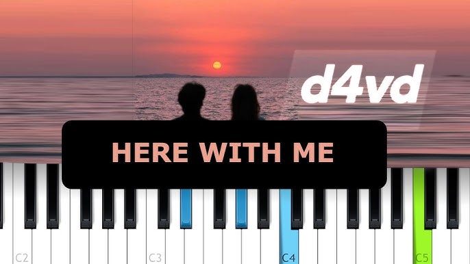 d4vd - Here With Me sheet music for piano download