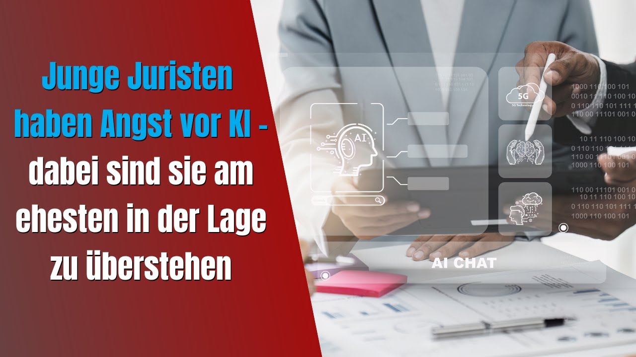 Junge Juristen haben Angst vor KI, dabei sind sie am ehesten in der Lage zu  berstehen