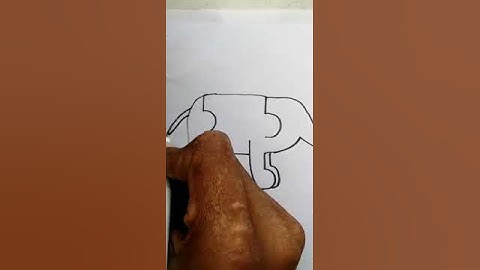How To Draw an Elephant From Number 5555 #howtodraw #drawing #trickart #shorts