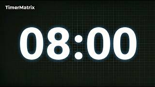 8 Minute Timer with Soft Ambient Sound | Clean & Simple Countdown (08:00) screenshot 4