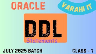 Must-Know Oracle SQL DDL Commands | Real-Time Examples for Job & Interview | Learn in 45 Mins!