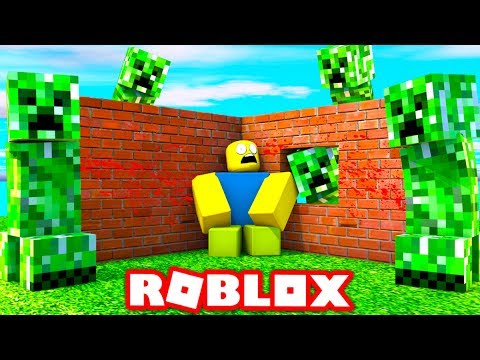 Build To Survive Scary Creepers In Roblox Roblox Build To Survive - roblox build to survive zombies moosecraft