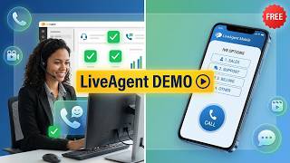 LiveAgent Call Center Software: Complete Demo + IVR Routing, Call Recording & Unlimited Device Setup screenshot 5