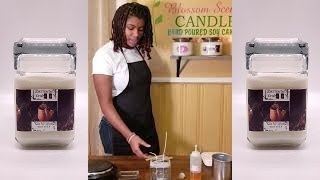 How we make soy candles for our business Sweet Tobacco Vanilla 32oz scented candle